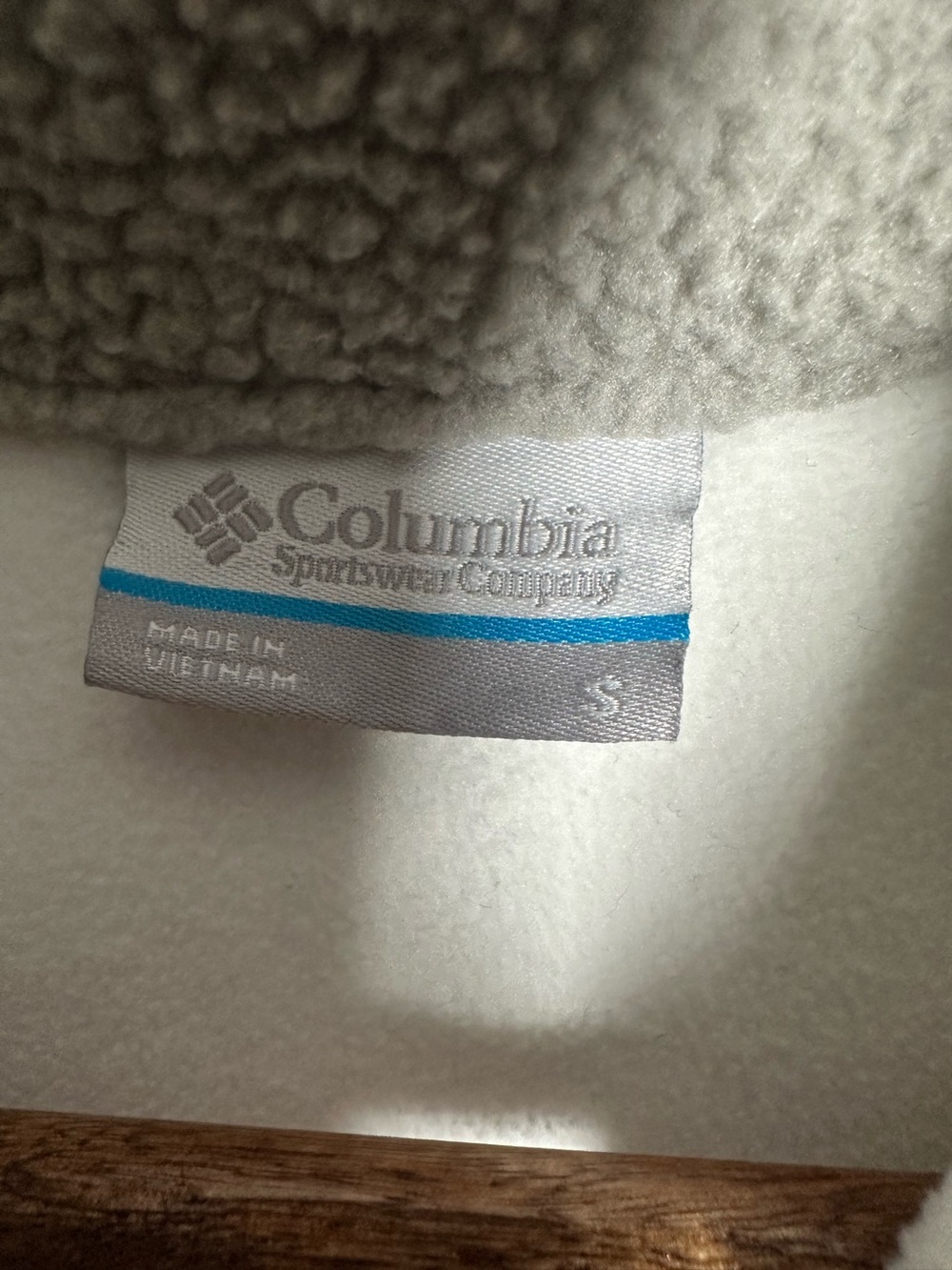 Columbia Women’s Half Snap Sherpa Fleece Grey Pullover Size S - Picture 6 of 7